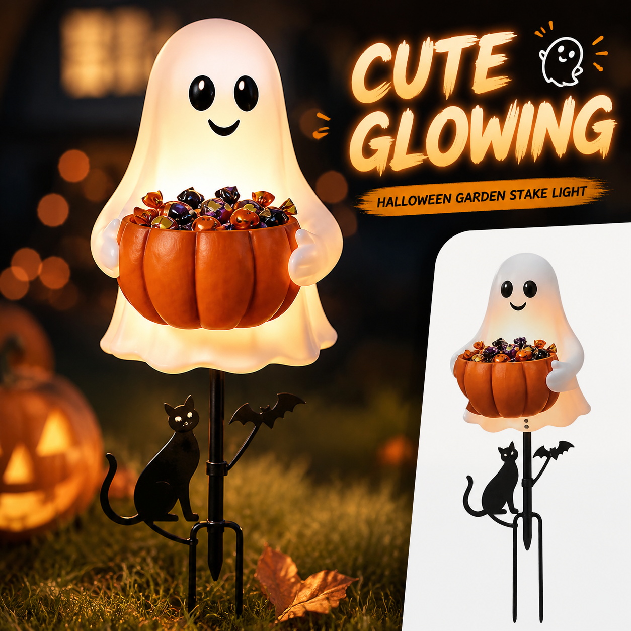 Halloween Pumpkin Decor Led - Halloween Spook Snoephouder Decoratieve LED Verlichting