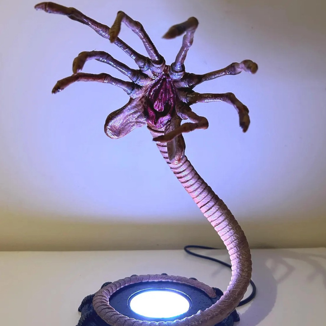 Halloween Pumpkin Decor Led - Alien Facehugger Lamp Nachtlampje, knipperend Halloween-pompoendecor