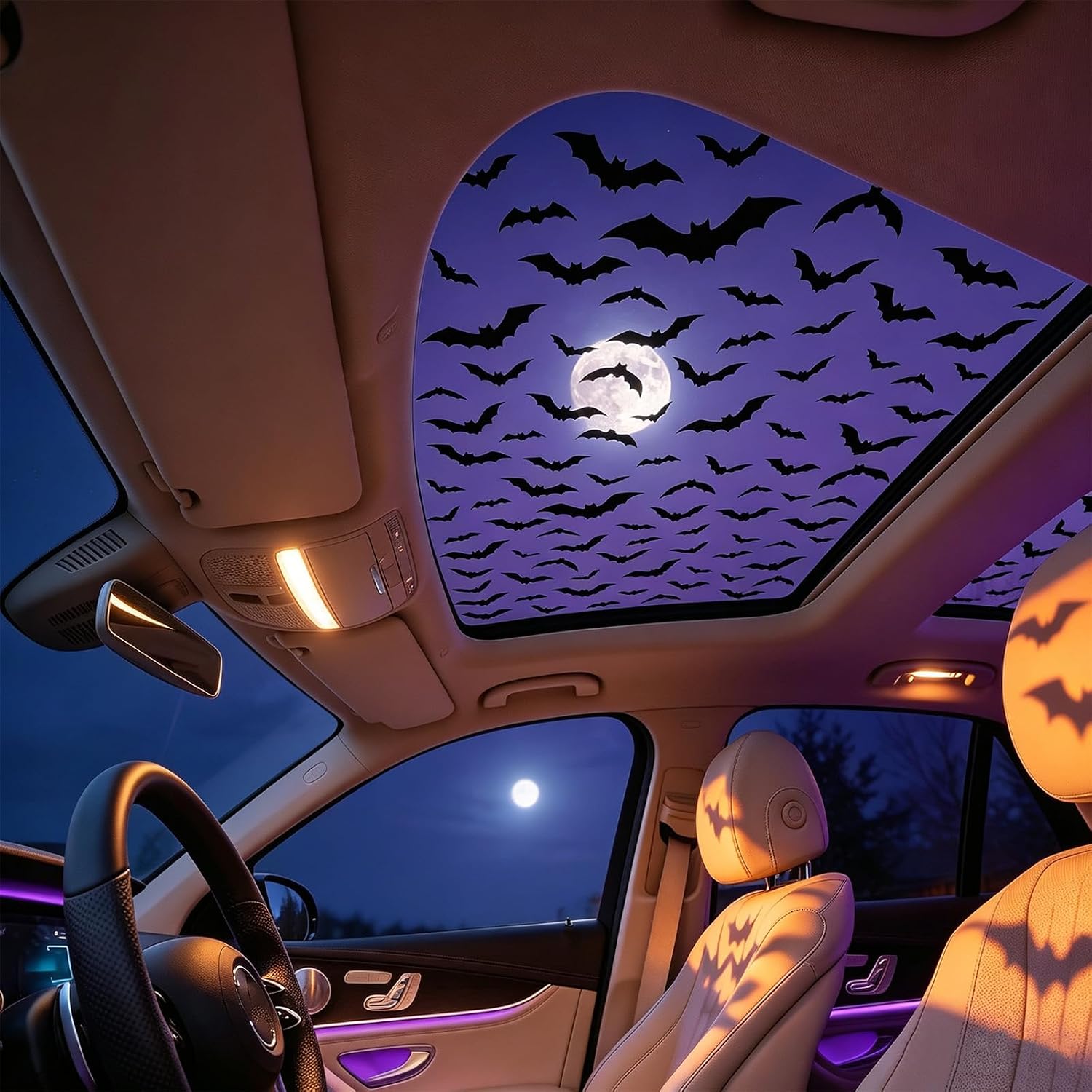 Autostickers voor het zonnedak - Spider Web Halloween Decoration recensie en prijs