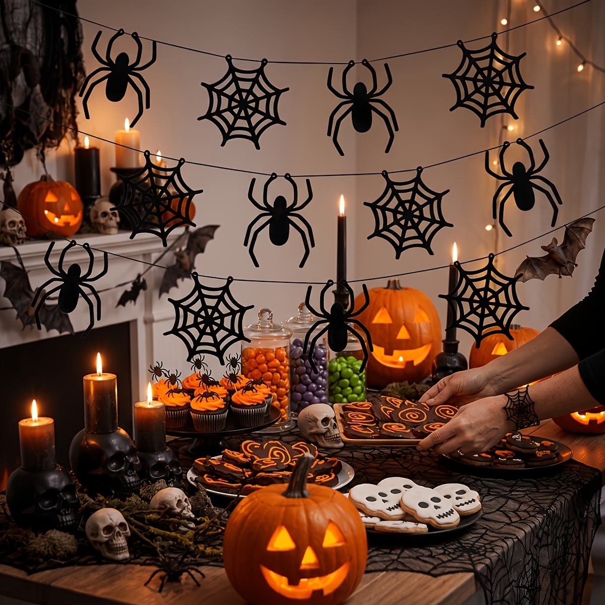 2 sets Halloween-spinnenweb-ba - Spider Web Halloween Decoration recensie en prijs