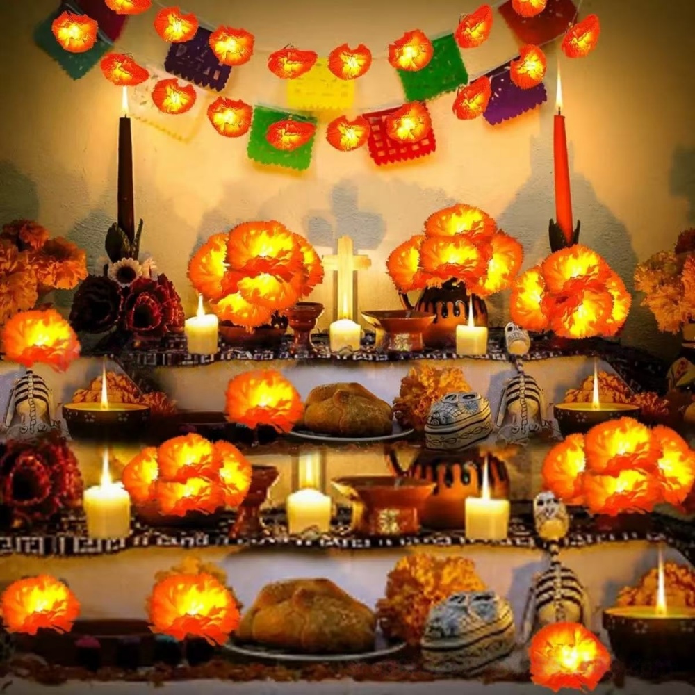 Goudsbloem LED-lichtsnoer voor - Halloween Led String Lights Orange recensie en prijs