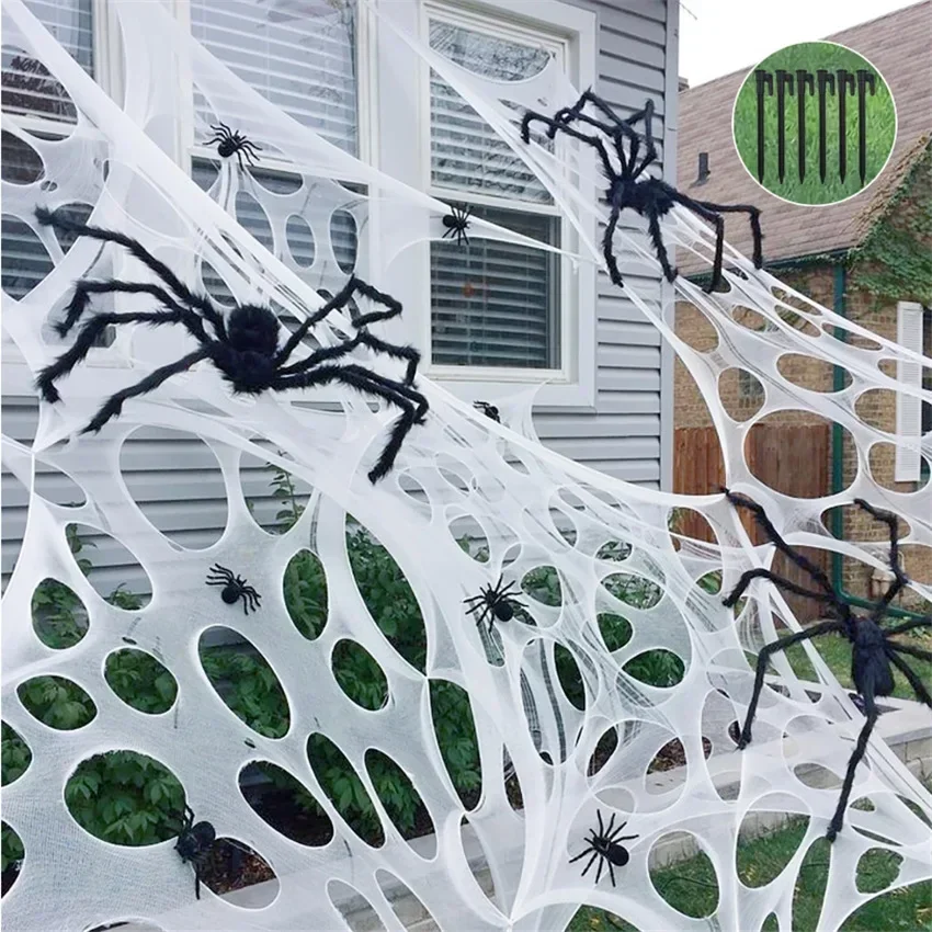 1x2m 1x4m 2x4m Nep Spinnenweb  - Spider Web Halloween Decoration recensie en prijs