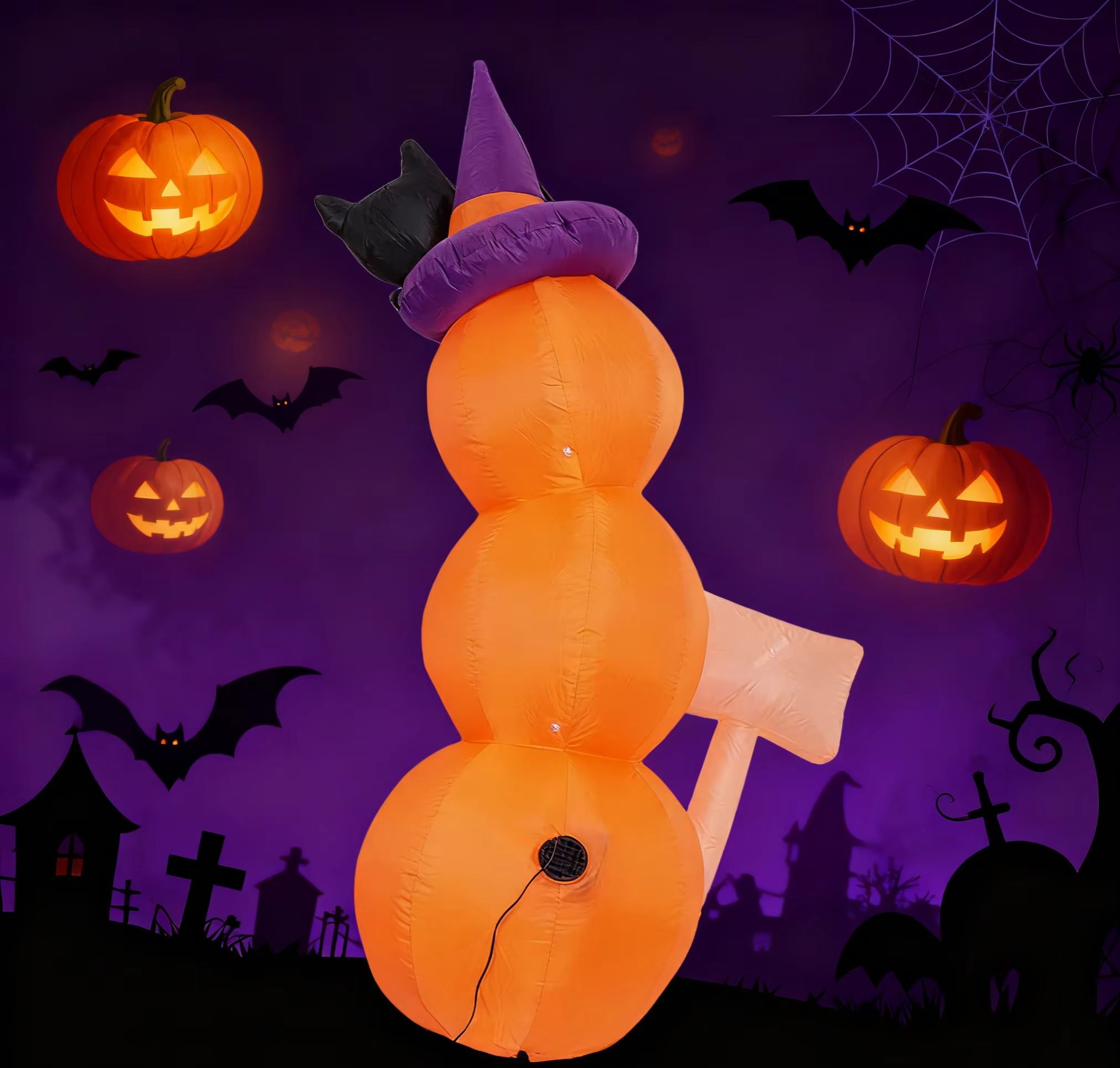 1,6 m / 5,2 ft Halloween Opbla - Halloween Pumpkin Decor Led recensie en prijs