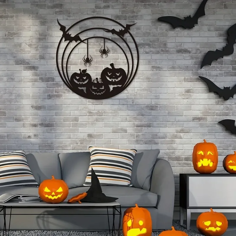 Halloween metalen wanddecorati - Spider Web Halloween Decoration recensie en prijs