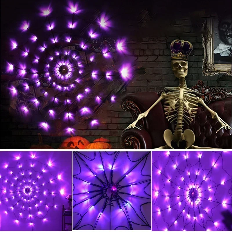 1-4 stuks Halloween spinnenweb - Halloween Led String Lights Orange recensie en prijs
