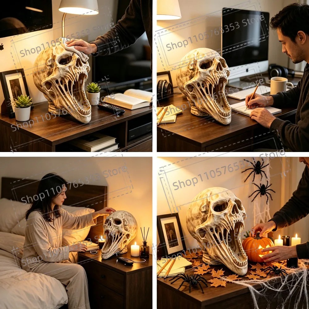 Gotisch Schreeuwend Schedelbee - Halloween Skeleton Decoration recensie en prijs