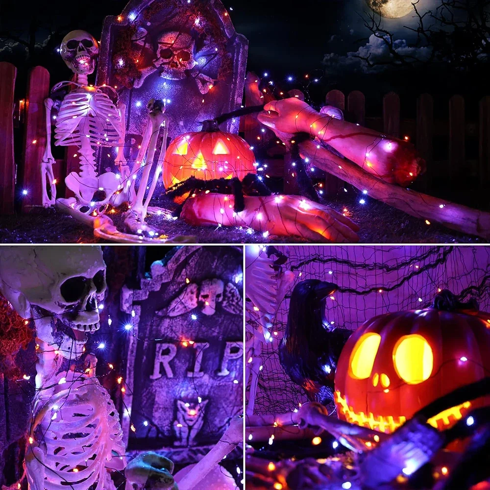 10-120M Koperdraad Lichtslinge - Halloween Led String Lights Orange recensie en prijs