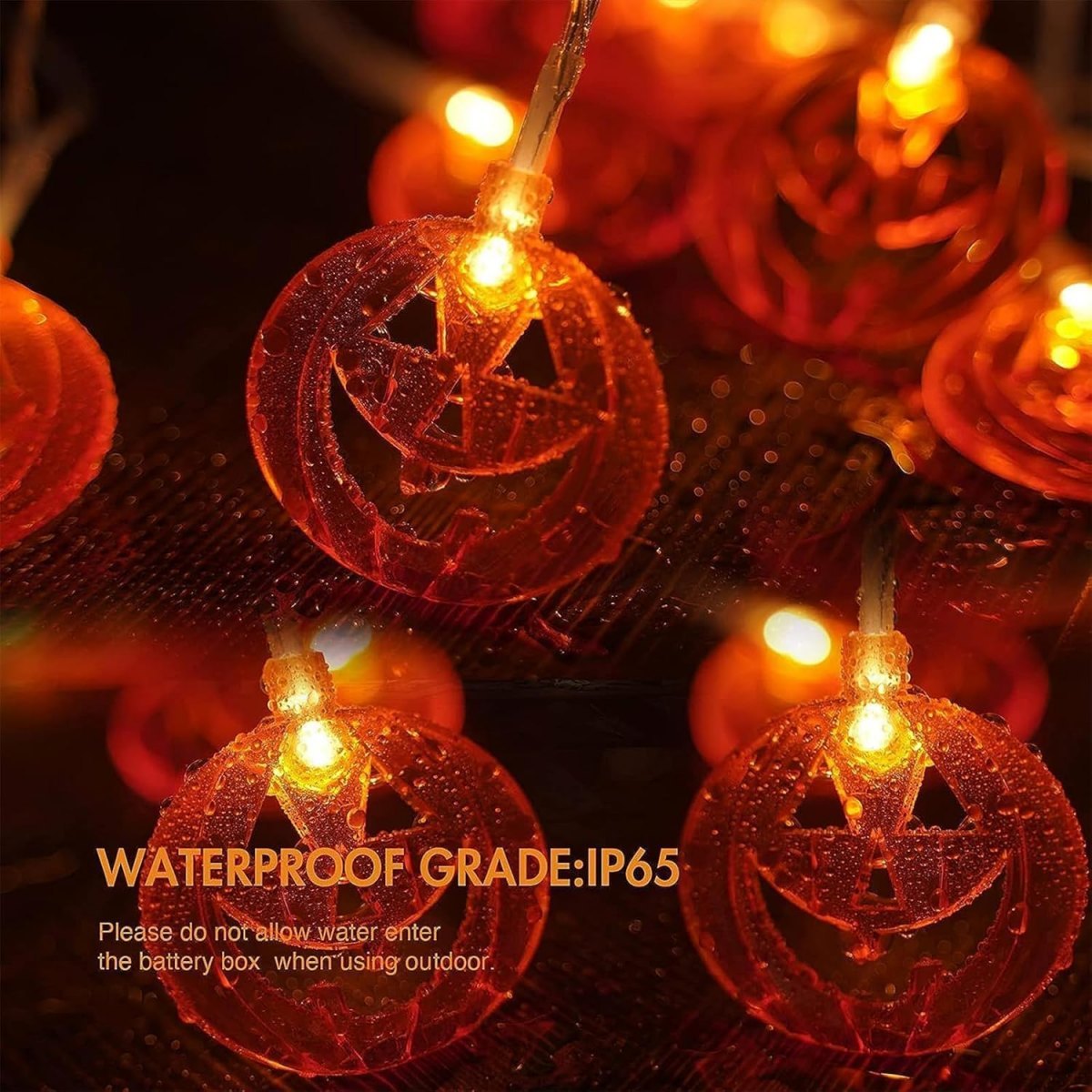 1pc 20LED Oranje Platte Holle  - Halloween Led String Lights Orange recensie en prijs