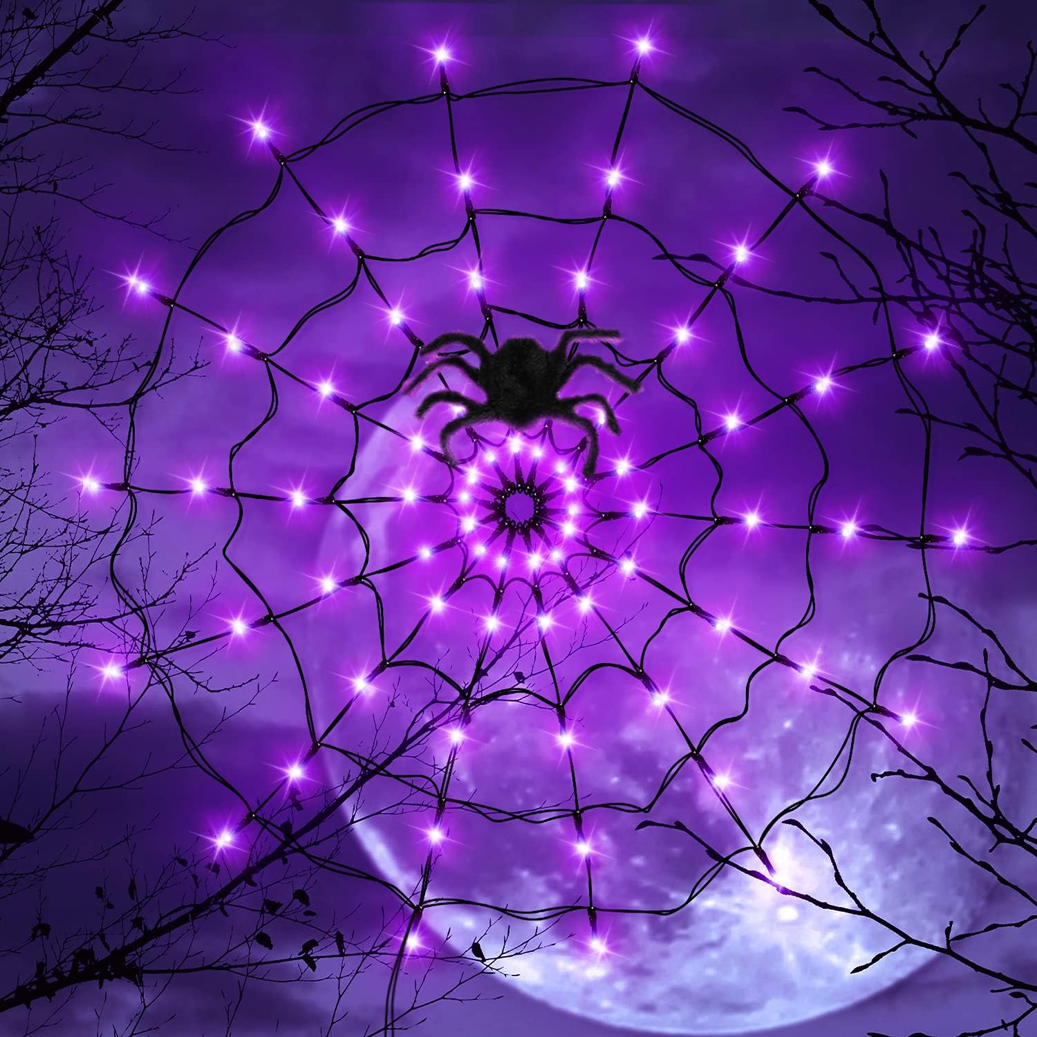 Halloween Led Light String Gho - Spider Web Halloween Decoration recensie en prijs