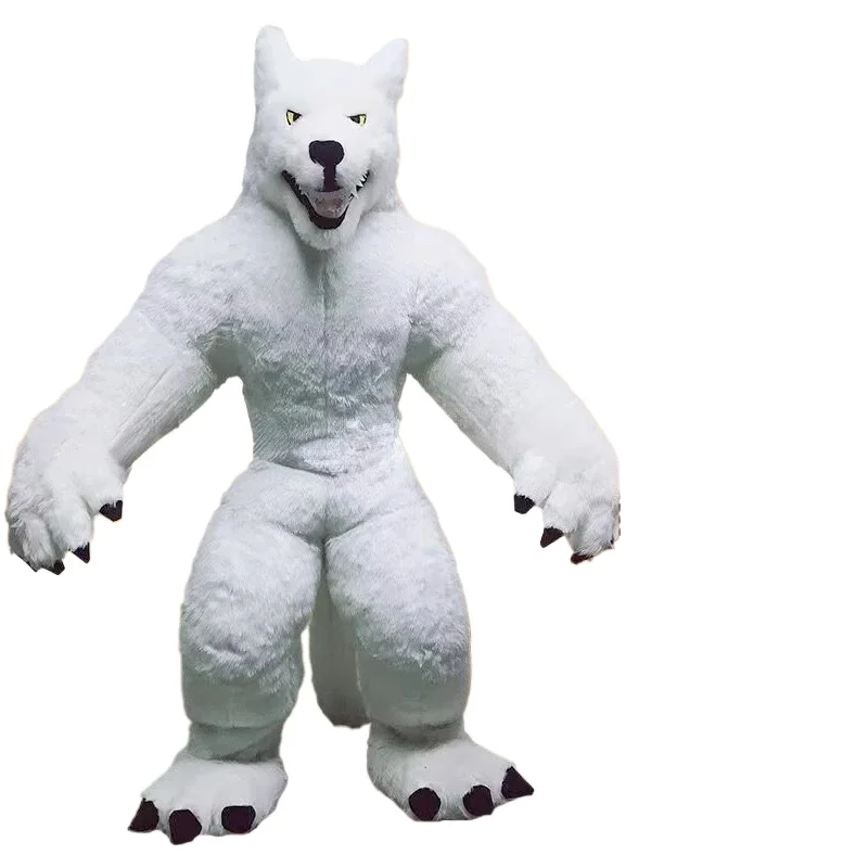 Groot opblaasbaar grijs wolven - Halloween Costume Adult recensie en prijs