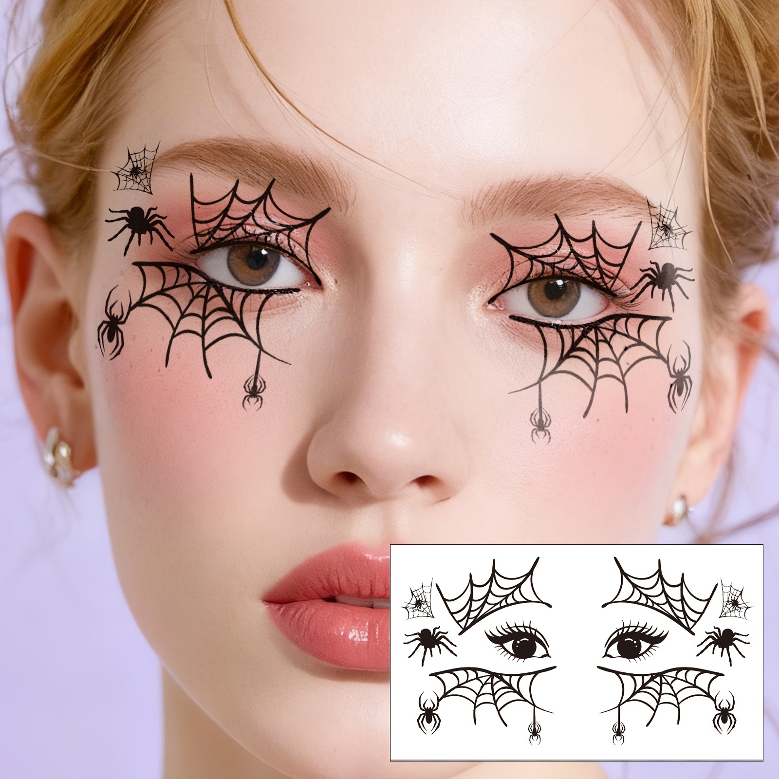 10 Halloween-stickers met spin - Spider Web Halloween Decoration recensie en prijs