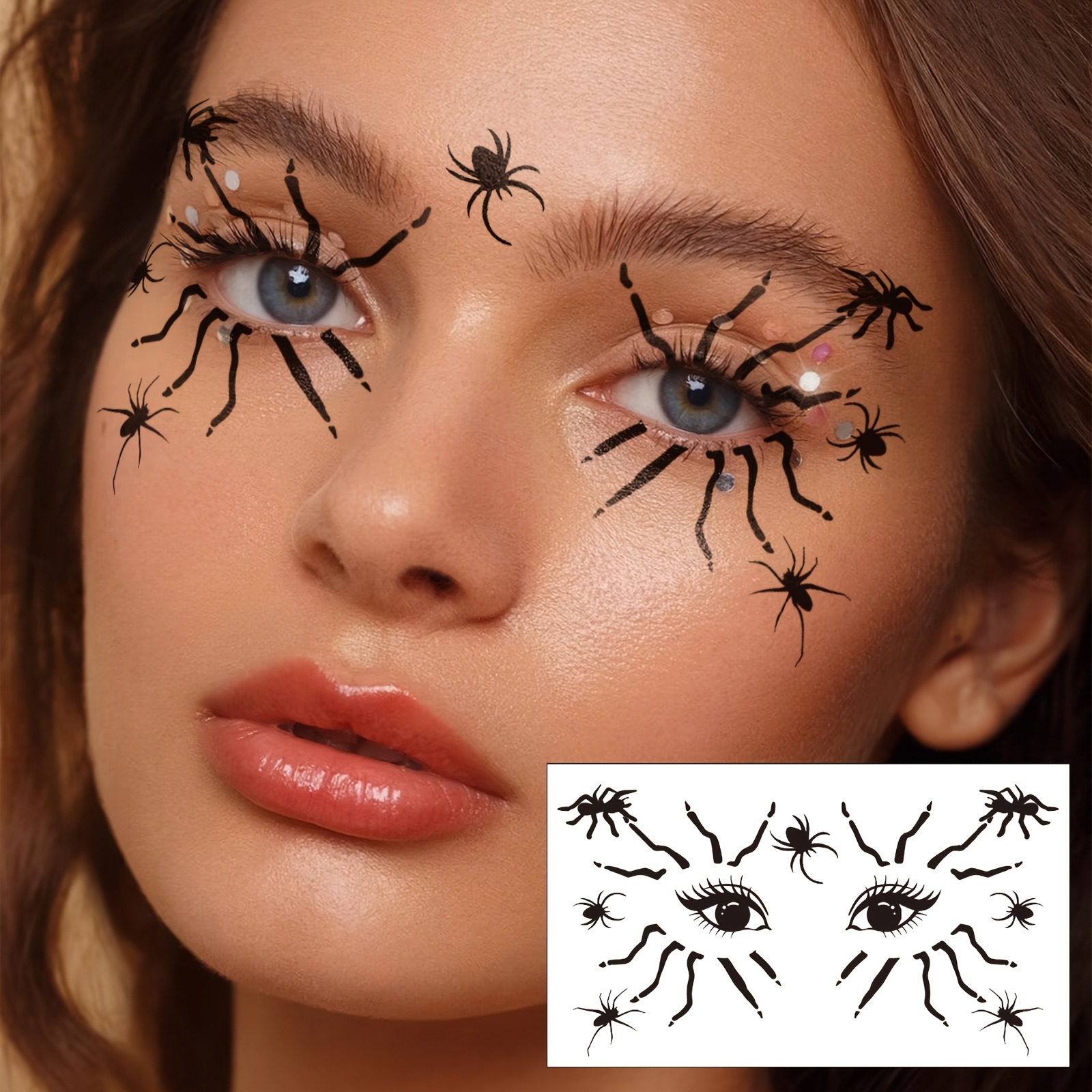 10 Halloween-stickers met spin - Spider Web Halloween Decoration recensie en prijs