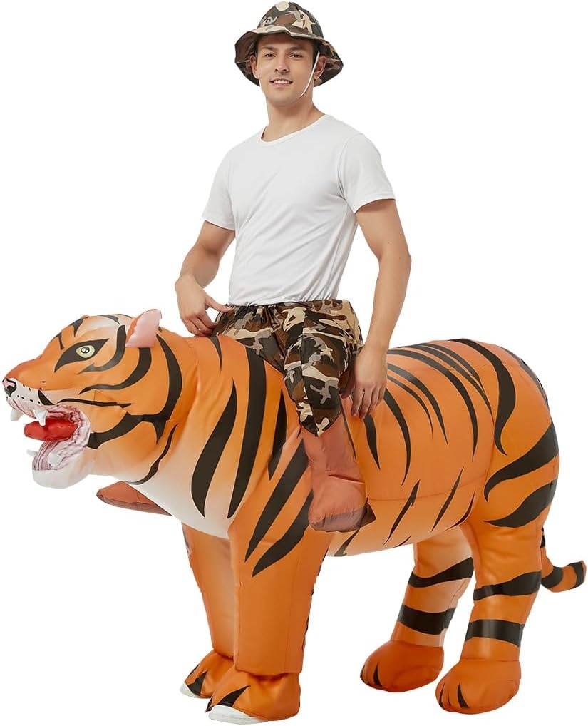 Opblaasbaar tijgerkostuum voor - Halloween Costume Adult recensie en prijs