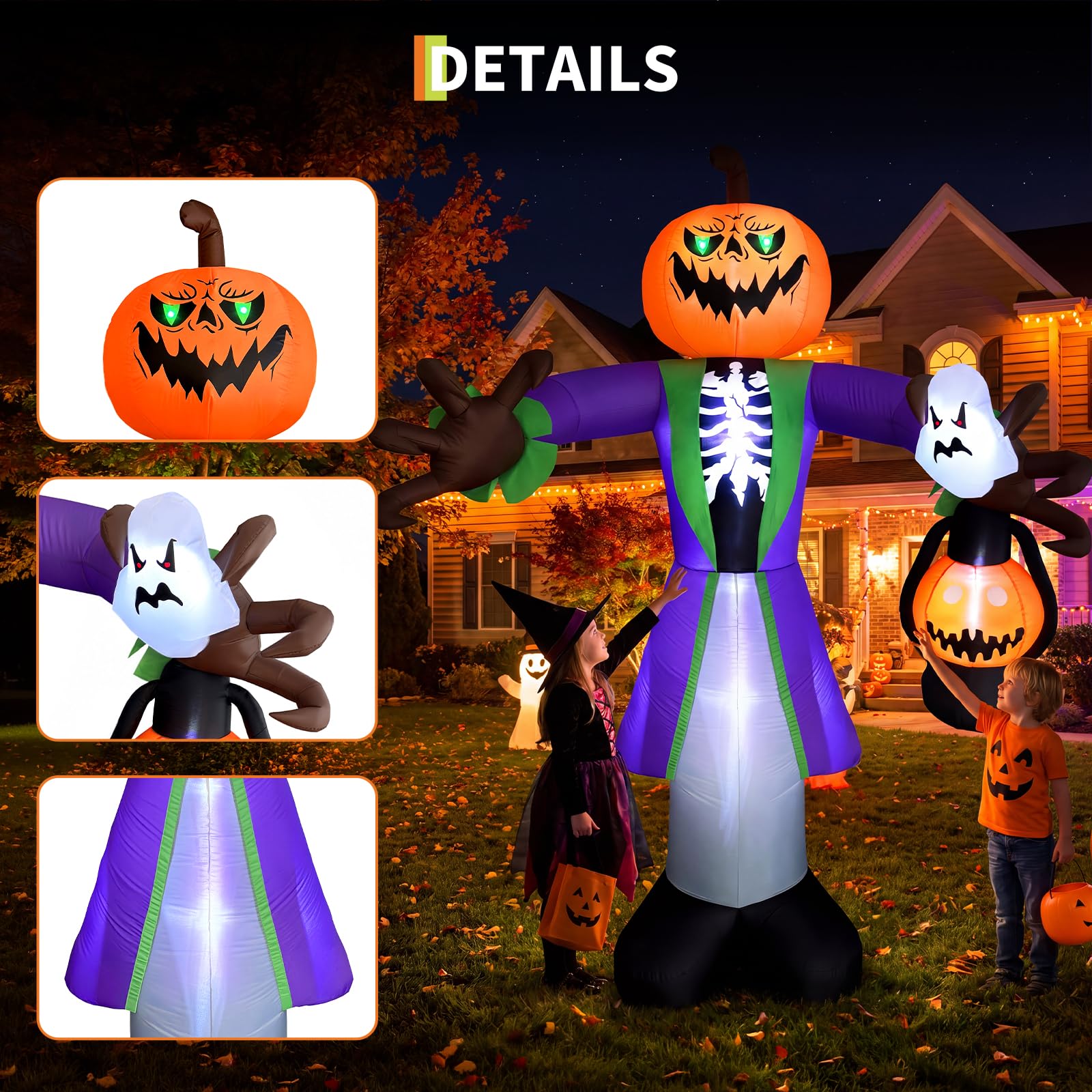 8ft opblaasbare Halloween-pomp - Halloween Pumpkin Decor Led recensie en prijs